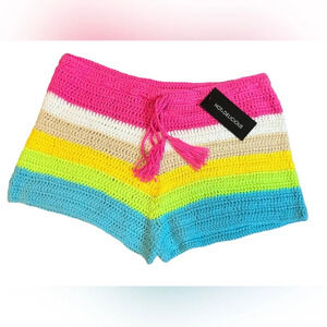 Dolls Kill | ‘Left On Read’ Crochet Shorts (M)